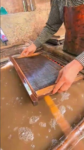 The ancient technique of making paper from hemp