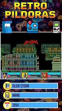 🕹️ Retro Pildoras 19 - ALIEN STORM - MAME - 1994