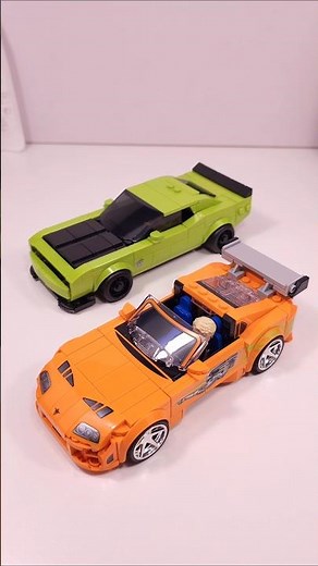 LEGO Speed Champions The Fast and The Furious Toyota Supra MK4 (77260) vs Dodge Challenger (77237)