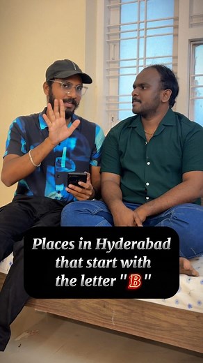 Places in Hyderabad that start with the letter " B " Can Anyone 5 . . . #chandudochey #immanuel #jabardasth #hyderabad #hyderabaddiaries #hyderabadplaces #reels #guessing #game #viral #trendingreels #explore #explorehyderabad | Chandu Dochey