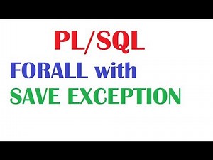PL/SQL Tutorial : FORALL with SAVE EXCEPTION