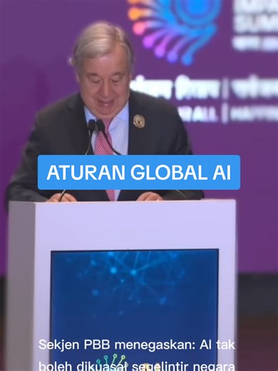 Sekjen PBB menegaskan AI harus menjadi milik semua, bukan hanya segelintir negara atau perusahaan. PBB membentuk panel 40 pakar independen dan mengusulkan dana global 3 miliar dolar untuk mendukung negara berkembang. Dialog tata kelola AI dimulai Juli di Jenewa. Sumber: United Nations #AI #PBB #UnitedNations #Teknologi #AIGovernance