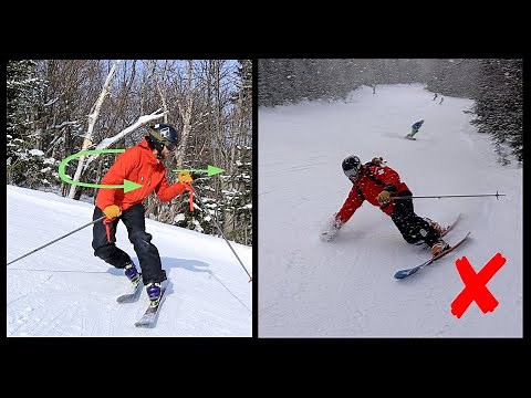 How to CARVE Telemark Turns - Using Your Shoulders - TIP #2