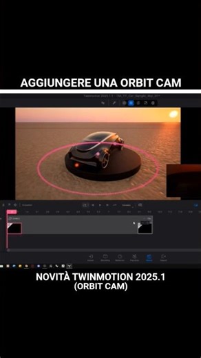 New Twinmotion 2025.1 (Orbit Cam): Insert the new Orbit Cam