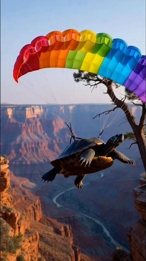 "The Flying Turtle Adventure – Over the Canyon River!"