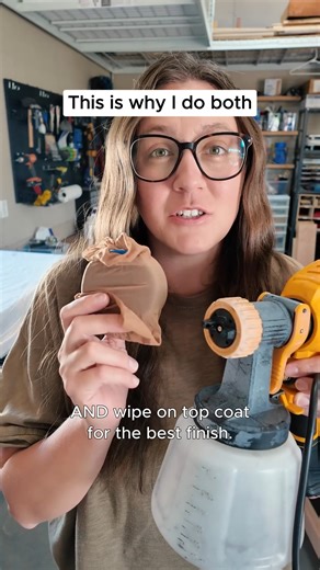 Comment 🙌 TOPCOAT 🙌 and I’ll send you the exact products I use so you can skip the guesswork and nail your finish. Most people pick one or the other… I do both. 🙌 Spraying topcoat builds durability, wiping it on creates a smooth as butter finish. That’s why my tables can handle kids, dinner parties, and still look high end. | A Ray of Sunlight - Painted Furniture & DIY