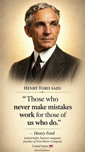 Henry Ford on Mistakes — Why Failure Leads to Success #motivation #quotes #HenryFord #lifelessons