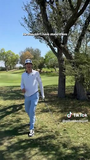 Golfer's Hilarious Tree Shot Mishap Caught on TikTok