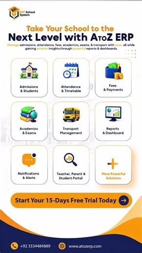Transform Your School with Smart School ERP | Complete School Management System | AtoZ ERP
