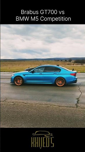 DRAG RACE! Brabus GT700 vs BMW M5 Competition #shorts