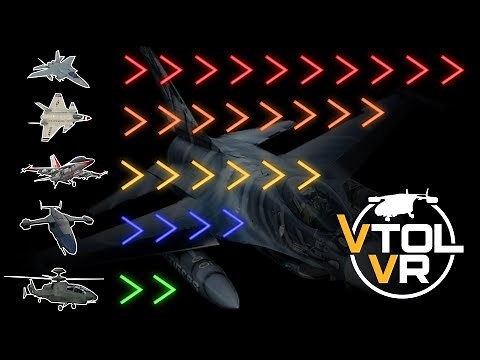 ALL Aircrafts Top Speed Comparison in VTOL VR