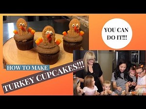 How to make TURKEY CUPCAKES l Beginner Cake Decorating Tutorial