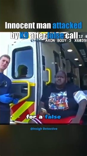 Innocent man attacked by K9 after false call #viralvideo #bodycam #copcam