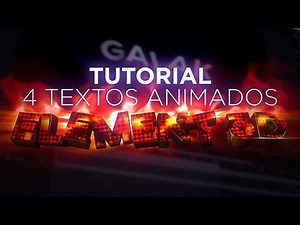 TUTORIAL | 4 TEXTOS ANIMADOS NO ELEMENT 3D #1