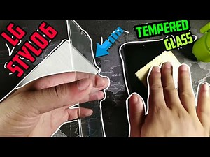 How to install a Tempered Glass Screen Protector on The LG Stylo 6