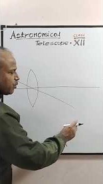Astronomical telescope // ray diagram // optical instruments // Class 12.