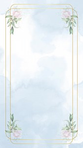 Download rose frame wedding invitation template green screen background for free