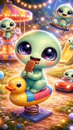 Cute Alien # Chocolate Lover # Funny Park # Viral # Shorts # Trending