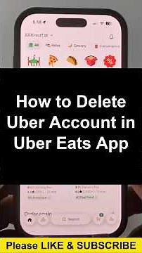 How to Delete Uber Account in Uber Eats App - iPhone, Android, & Samsung