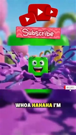 3D Block Slides on Purple Slime... But It MELTS?!😨 #Block3D #slime #Shorts #3danimation #animation