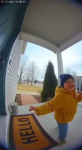 Tiny Doorbell Prankster 😂