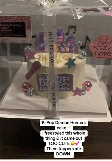 K-Pop Demon Hunters Cake: Adorable Design and Colors