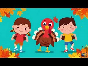 🦃🎶Turkey Trot | Thanksgiving Kids Song | Fun Nursery Rhyme for Toddlers & Preschoolers