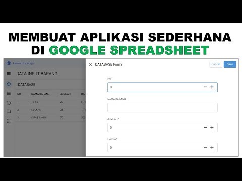 Membuat Aplikasi Sederhana Tanpa Coding di Google Spreadsheet