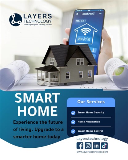 Smart lights, smart home remote – everything is smarter . Experience the future of living. Upgrade to a smarter home today! #SmartHome #Homeautomation | Layers Technology LLC; Dubai