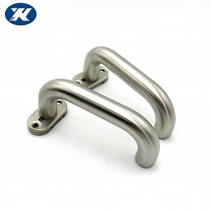 [Hot Item] Modern Satin up Down Stainless Steel Oval Base Tubular Door Handle