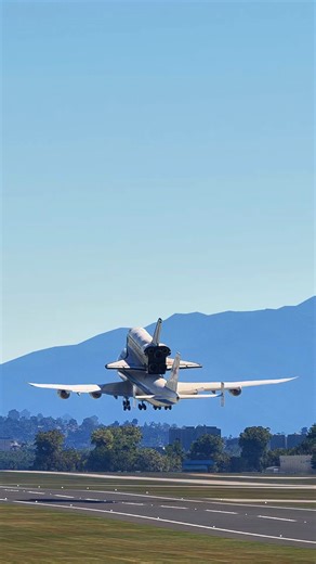 NASA 747 and Space Shuttle incredible takes off from Windy day | IronGaming