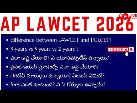 AP LAWCET 2026 Apply Online Process | Notification, Exam Pattern, Important Dates Explained