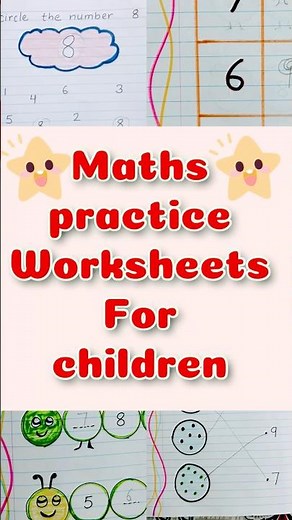 Number concept | maths worksheet for toddlers | Pre nursery activity worksheets