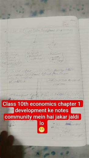 class 10th economics notes #study #homework #viral #shorts