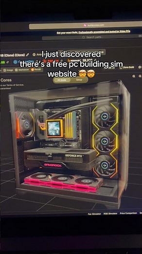 I just discovered there’s a free pc building sim website🤯 #pcmasterrace #pcbuild #free #setup #tech