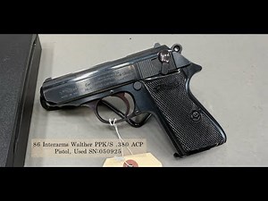 86 Interarms Walther PPK/S .380 Acp Pistol, Used (December 21,2024)