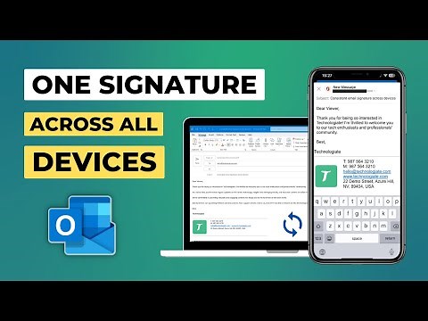 Outlook Email Signature Across Devices | Sync Signature on All Devices