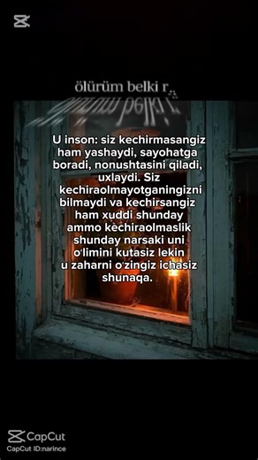 kechirish va kechiraolmaslik 😔