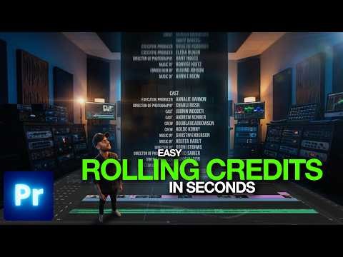 How to Create Rolling Credits in Premiere Pro 🎬 (End Credits Tutorial)
