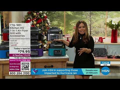 Kitchen HQ 7in1 Air Fryer Grill with Accessories
