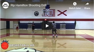 Basketball Drills: Rip Hamilton Shooting -