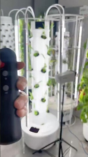 Grow smarter with our 24-hole smart hydroponic tower!#hydroponics