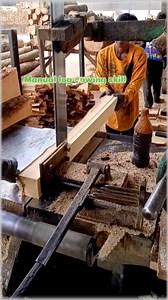 1.1K views · 43 reactions | Manual log sawing skill #operator #machine #woodworker #lumberjack #satisfying | Bandsaw Mill Area | Facebook