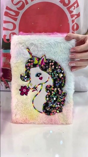 Unicorn Plush Notebooks for Kids | Cute, Fluffy Stationery for School & Journaling | Perfect Gift