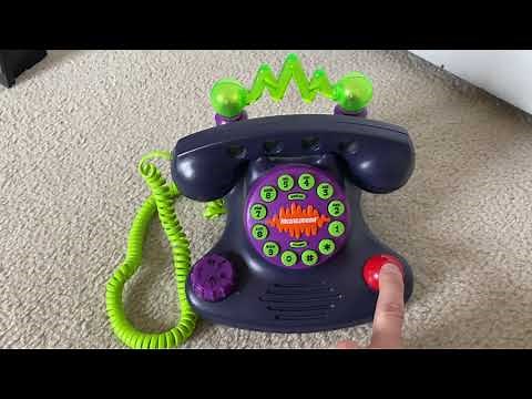 Vintage Nickelodeon Land Line Talk Blaster Lights & Sounds Telephone 1997 N2500