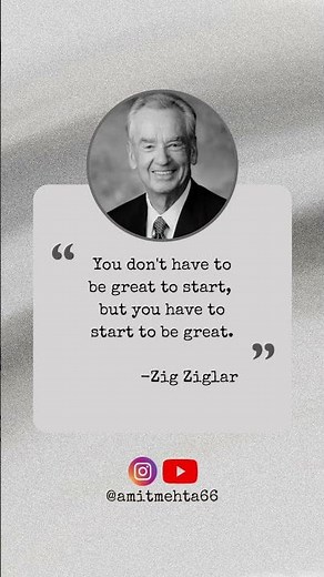 Just Start 🔥 | Zig Ziglar #motivation #wisdom #mindset #growth #success #inspiration #life #love