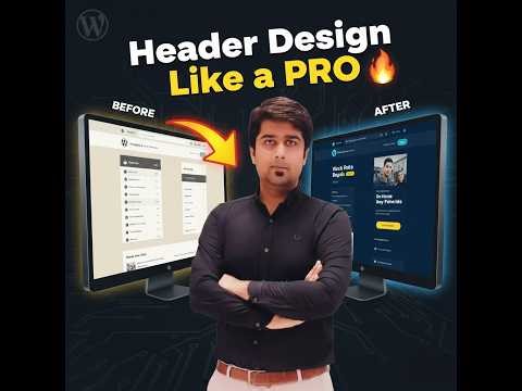 Before vs After WordPress Header Design 😱