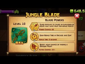 Fruit Ninja Classic - New Blade Power Added! Jungle Blade!