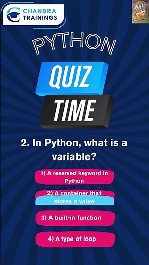Test Your Python Basics! 🧠 What Is a Variable?
