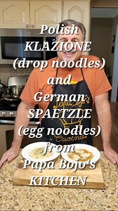 Polish KLAZIONE / German SPAETZLE video recipe #cooking #polish #poland #germany #eggnoodles #noodles #dumplings #recipes #dinner #food | Jerry Bojanowski